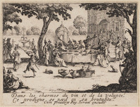 TvB G 4794
<br/>
Verloren Zoon verbrast vermogen ("Verloren Zoon")
<br/>
<em>Callot, Jacques (1592 - 1635)</em>